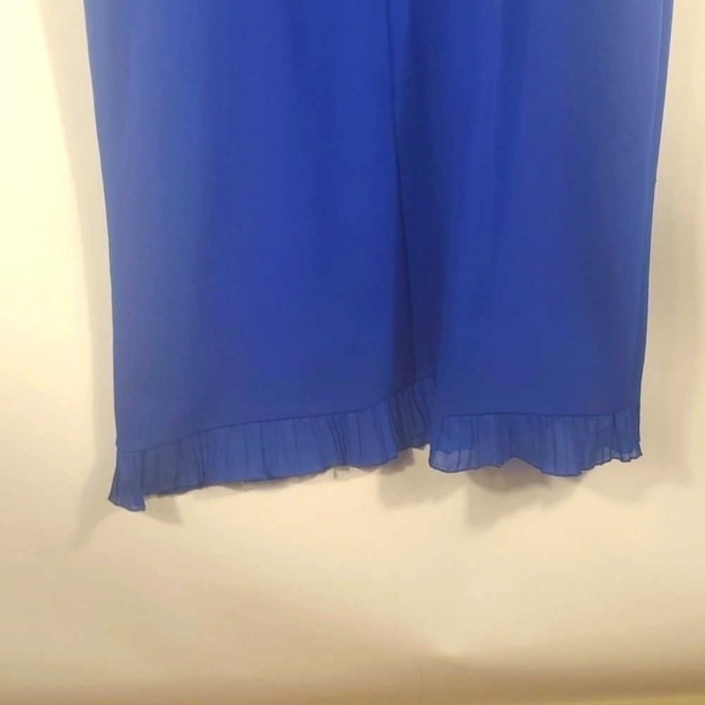 Glamour Blue Dress with Ruffles Size 12 (New) - Picture 13 of 15